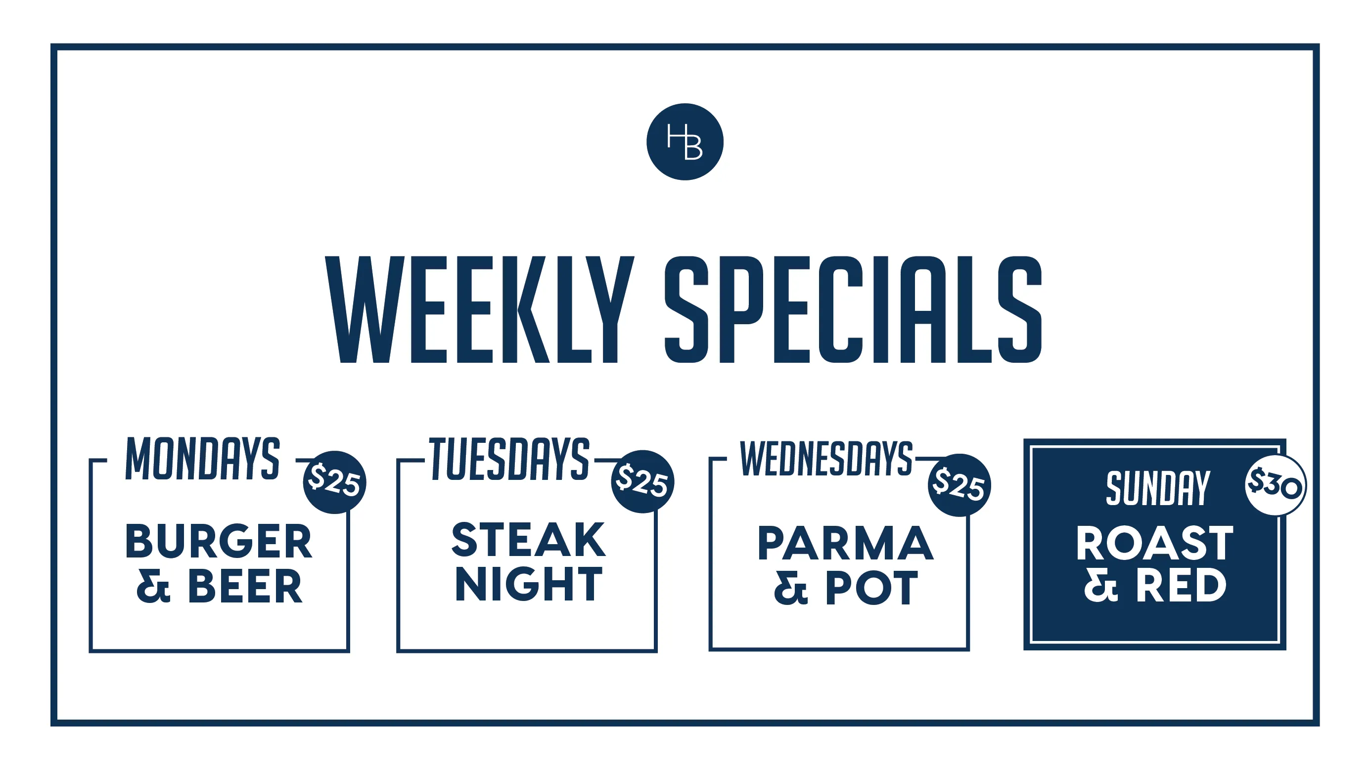 HB Weekly Specials