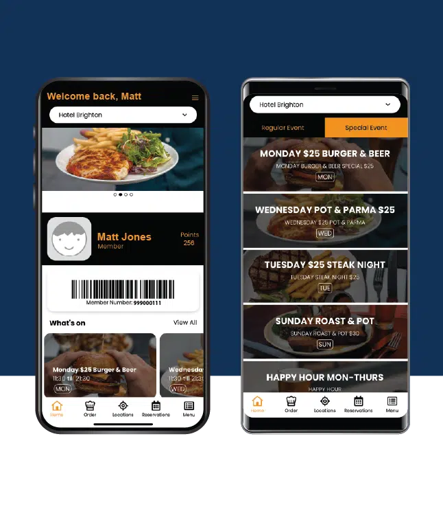 Hotel Brighton Membership Pub Rewards App Cheeseburger 27