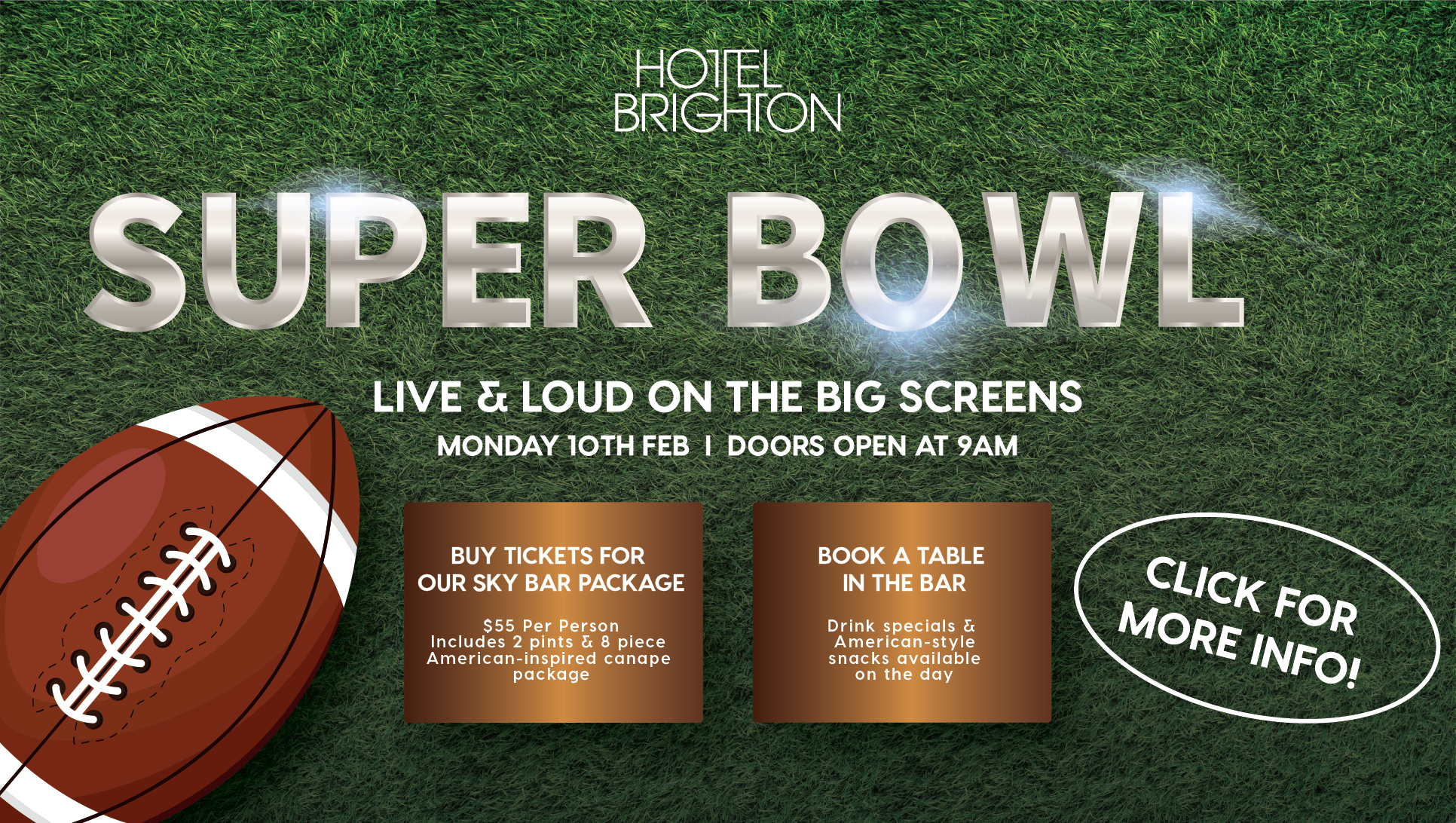 Super Bowl at Hotel Brighton