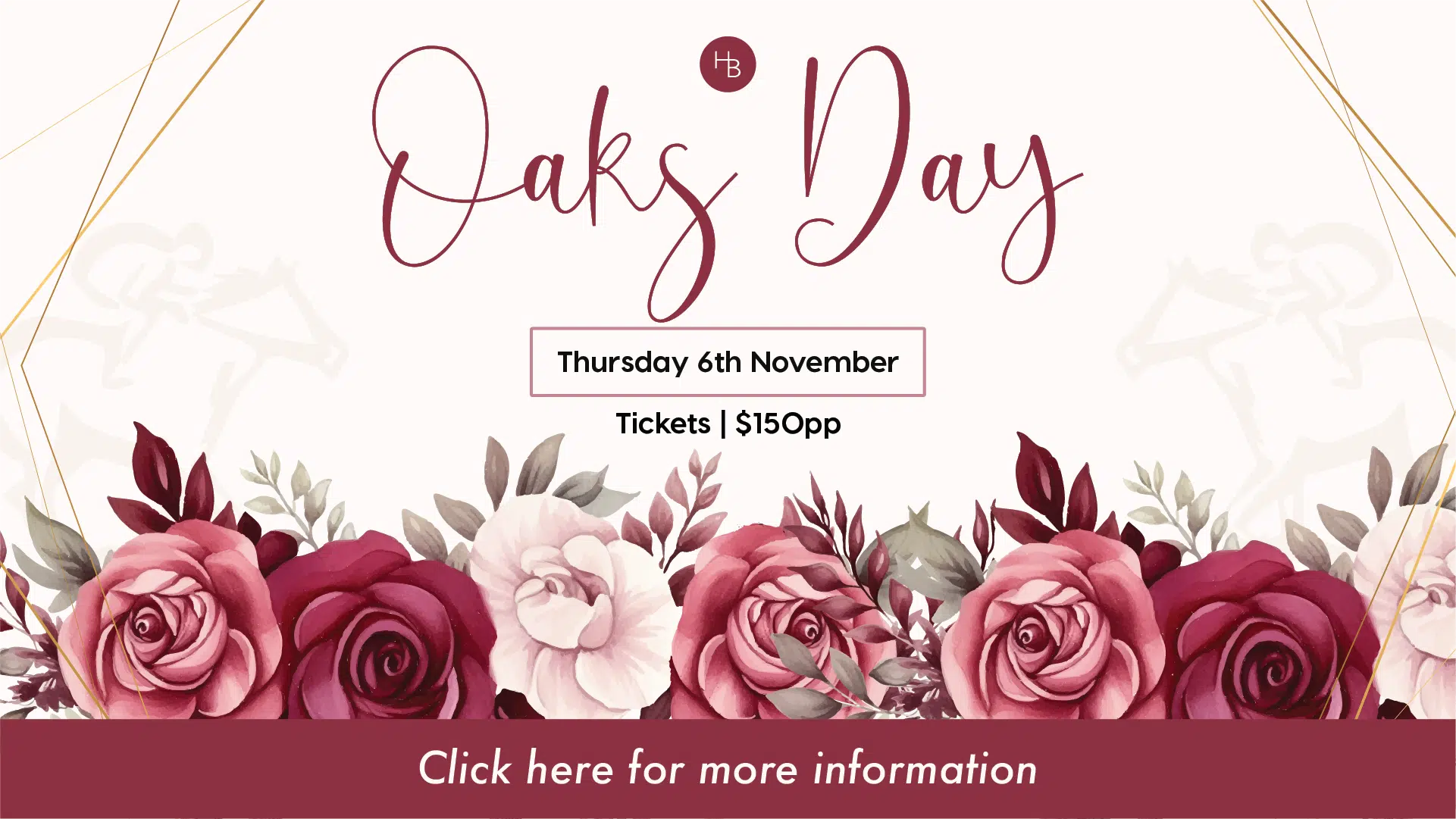 Ladies Day Oaks Day 2025 at Hotel Brighton, Bayside Melbourne – tickets $150
